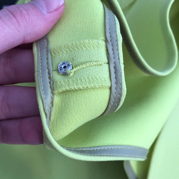 J. Crew Scalloped Drop-hem Dress Bright Kiwi - Picture 8 of 8